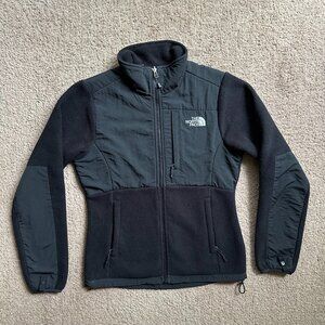 North Face Jacket Womens XS Denali Polartec Full Zip Mock Neck Fleece Black
